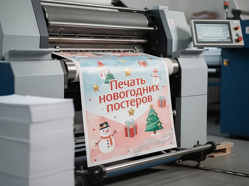 Печать новогодних постеров на заказ