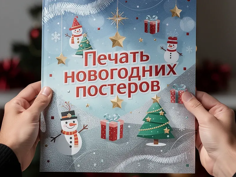 заказать Печать новогодних постеров