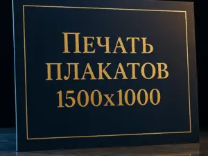 Печать плакатов 1500х1000 в Москве