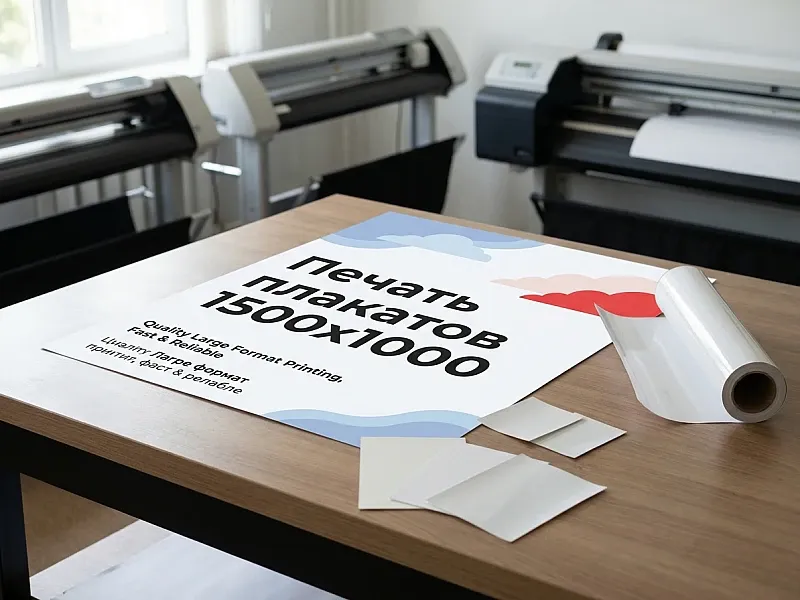 Печать плакатов 1500х1000 дешево