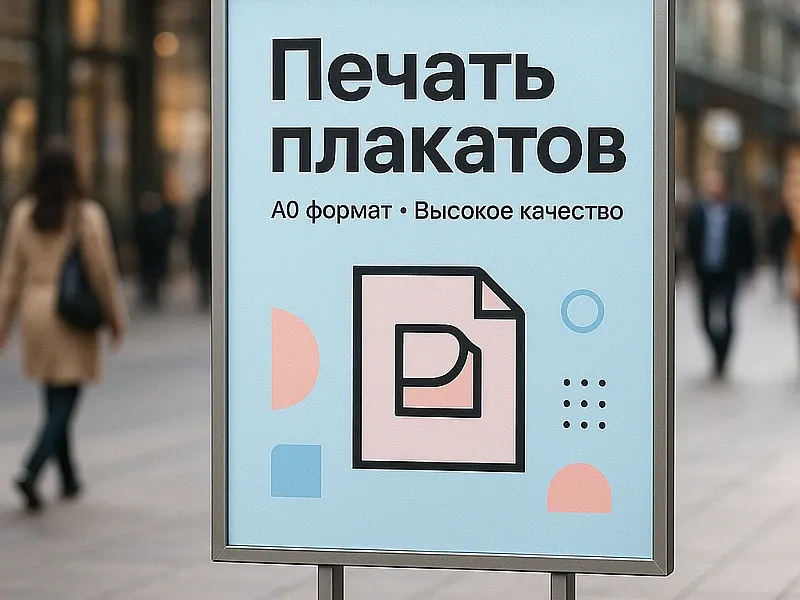 Печать плакатов недорого