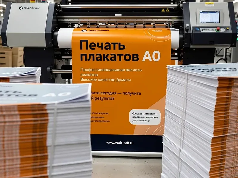 Печать плакатов А0 недорого