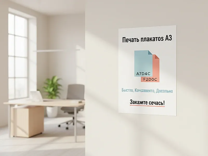 заказать Печать плакатов А3