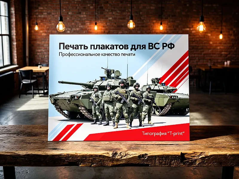 заказать Печать плакатов для ВС РФ