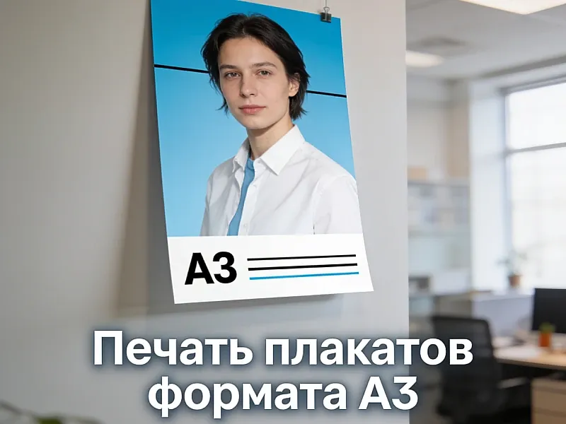 заказать Печать плакатов формата А3