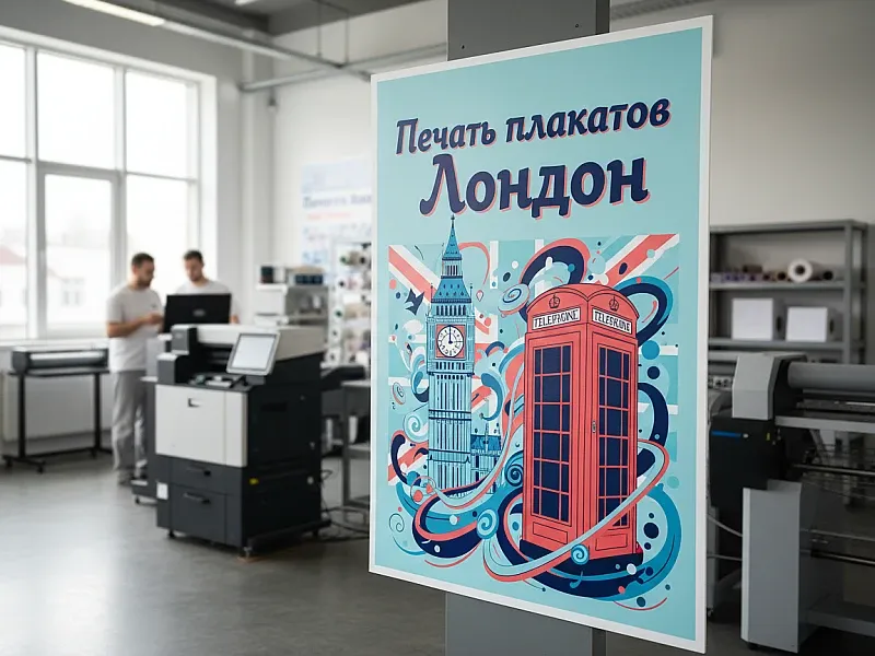 Печать плакатов Лондон дешево