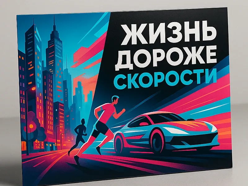 Печать плакатов на тему жизнь дороже скорости дешево