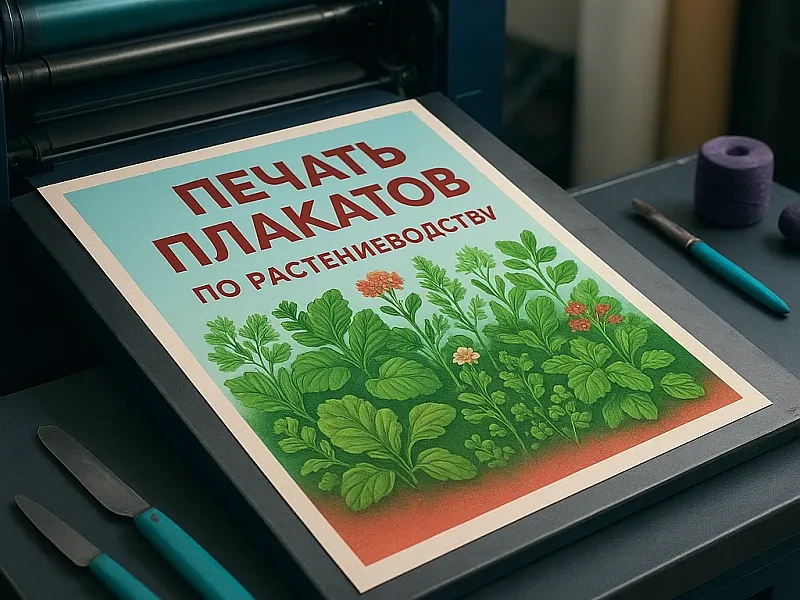 заказать Печать плакатов по растениеводству