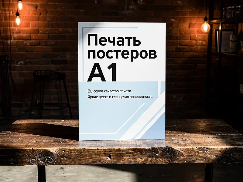 Печать постеров А1 недорого