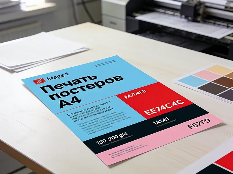Печать постеров А4 недорого