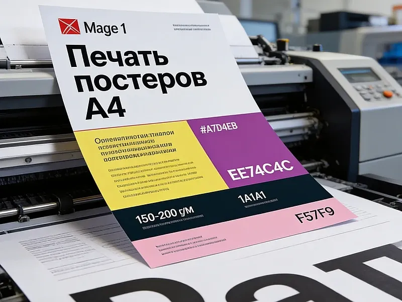 заказать Печать постеров А4