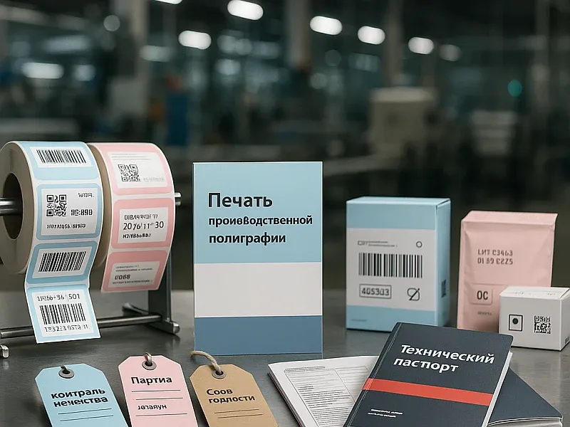 Печать производственной полиграфии на заказ