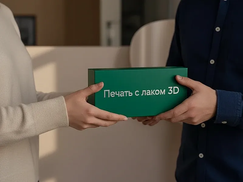 Печать с лаком 3D на заказ