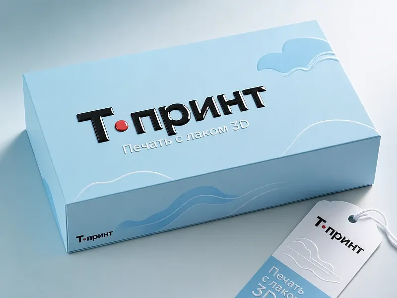 заказать Печать с лаком 3D