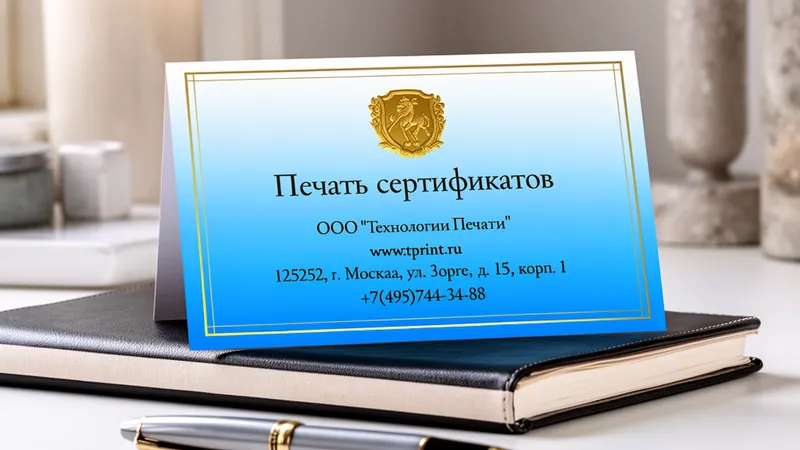 заказать Печать сертификатов