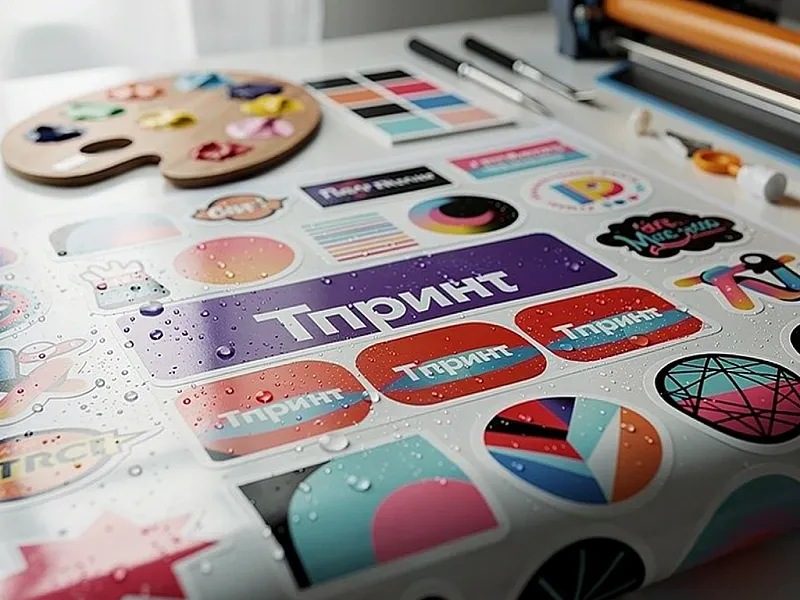 Печать цветных наклеек дешево