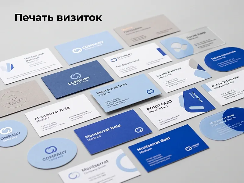 Печать визиток недорого