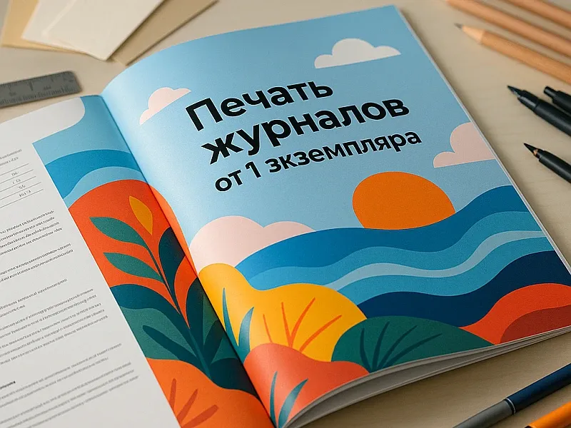 Печать журналов от 1 экземпляра дешево