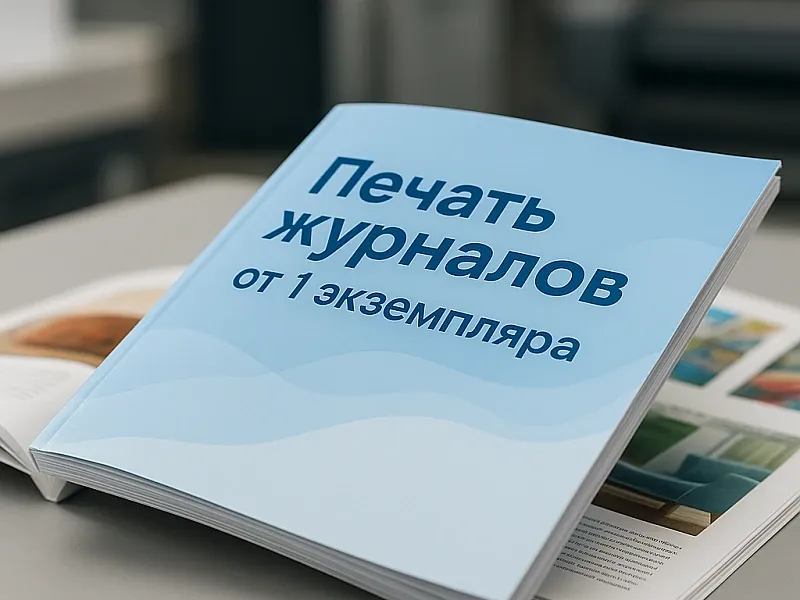 заказать Печать журналов от 1 экземпляра