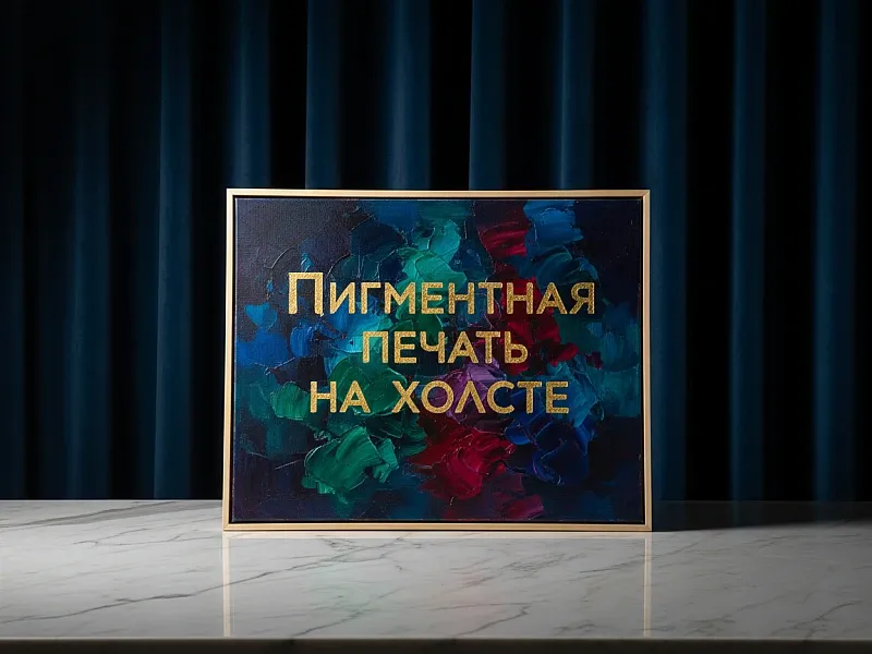 Пигментная печать на холсте дешево
