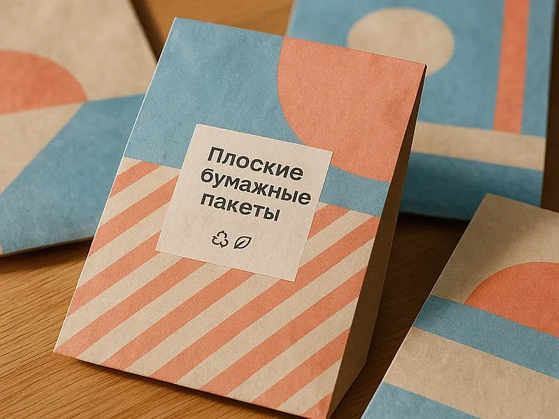 Плоские бумажные пакеты недорого