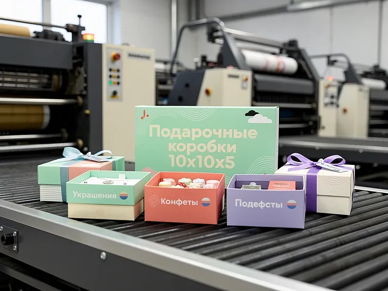 Подарочные коробки 10х10х5 недорого