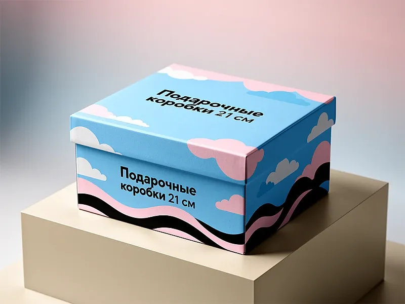 Подарочные коробки 21 см дешево