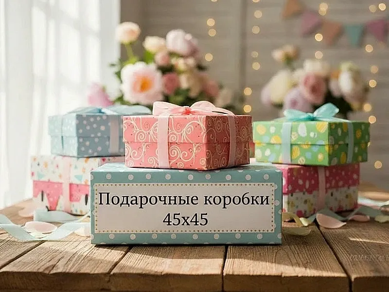 Подарочные коробки 45х45 недорого