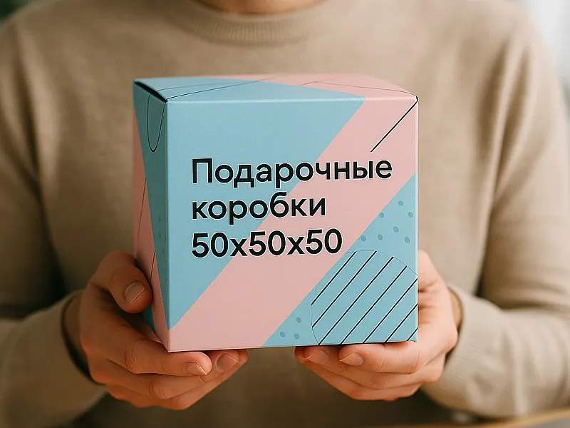 Подарочные коробки 50х50х50 на заказ