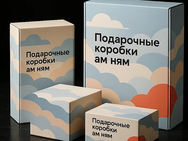 Подарочные коробки ам ням на заказ