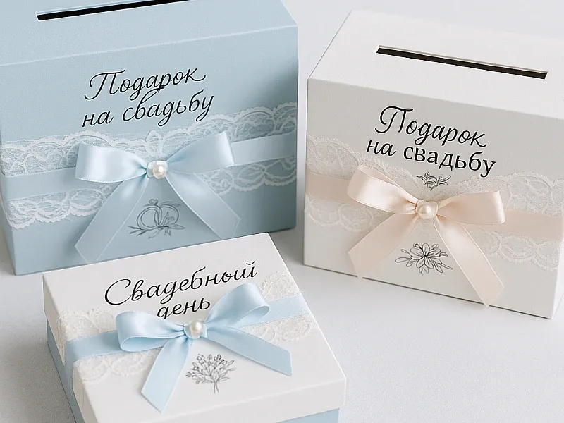 Подарочные коробки для денег на свадьбу недорого