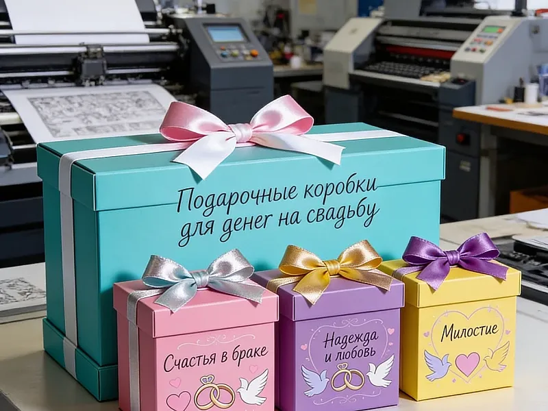 заказать Подарочные коробки для денег на свадьбу