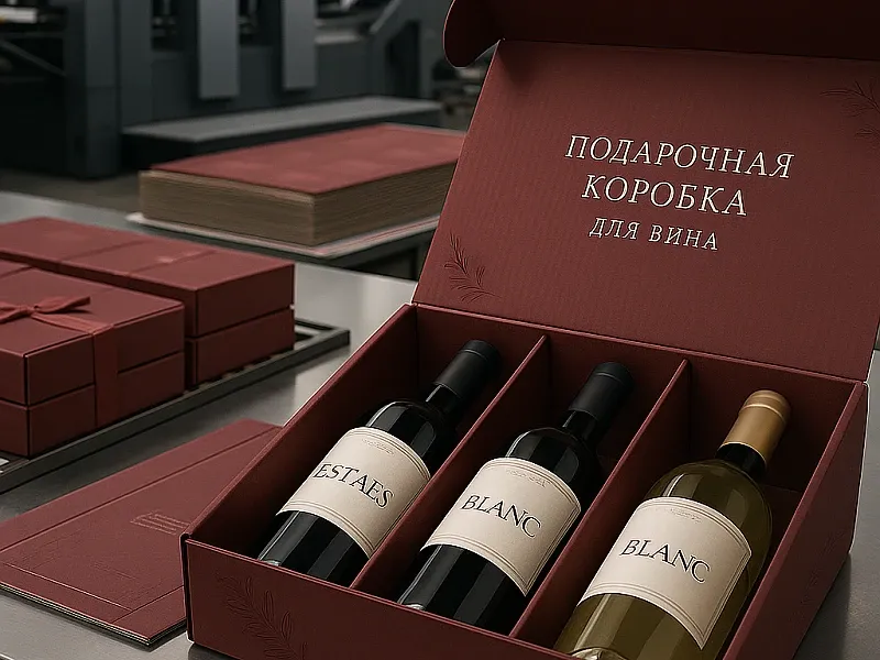 заказать Подарочные коробки для вина