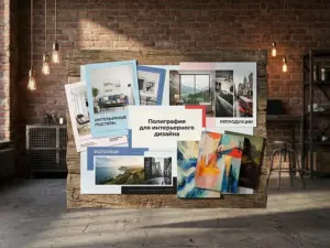 Полиграфия для интерьерного дизайна в Москве
