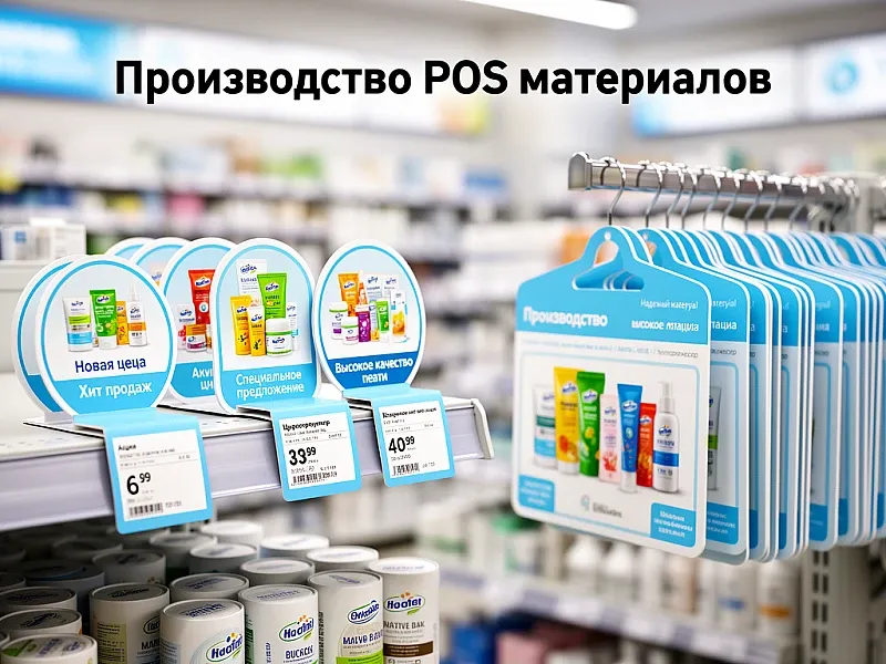 Производство POS материалов дешево