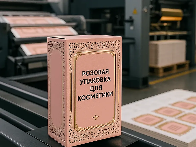 заказать Розовая упаковка для косметики