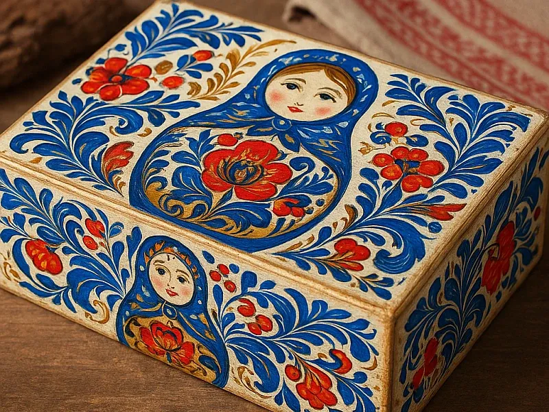 заказать Русские подарочные коробки