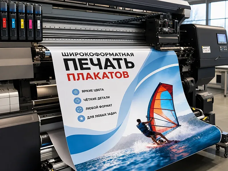 Широкоформатная печать плакатов на заказ
