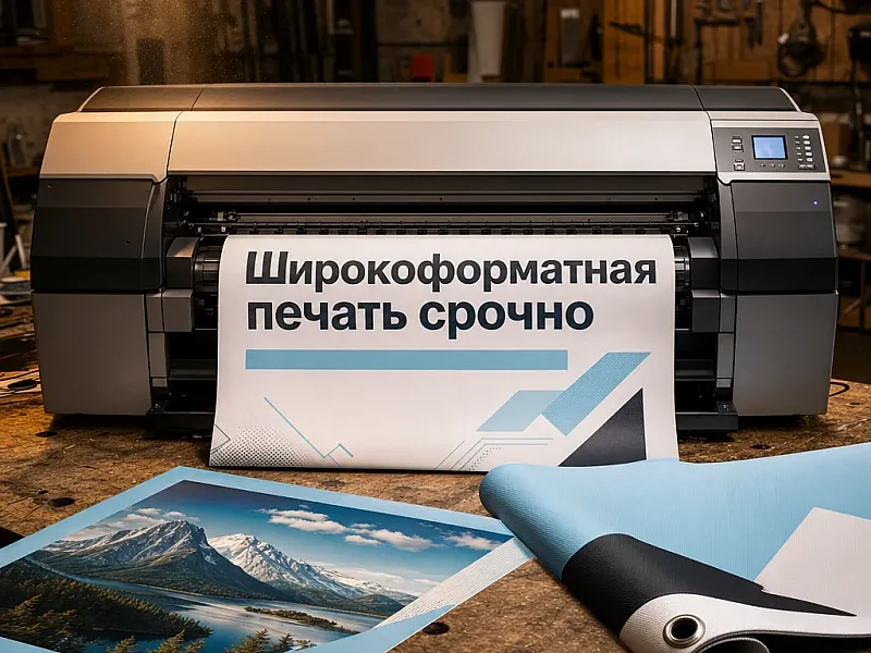 заказать Широкоформатная печать срочно