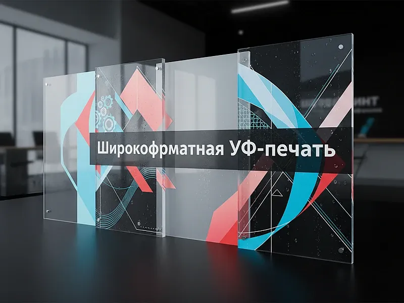 Широкоформатная УФ-печать дешево
