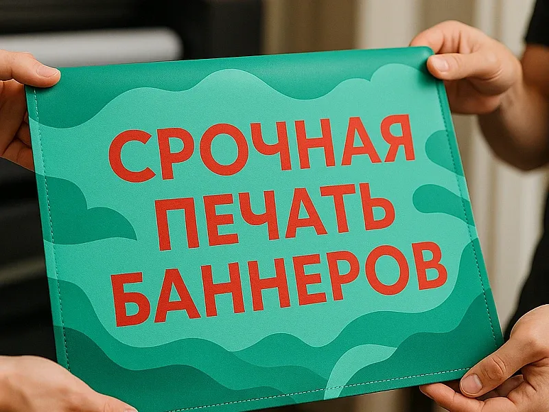 заказать Срочная печать баннеров