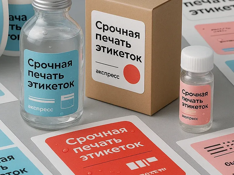 Срочная печать этикеток недорого