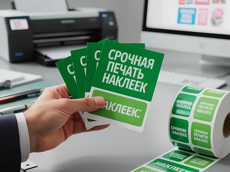 Срочная печать наклеек дешево