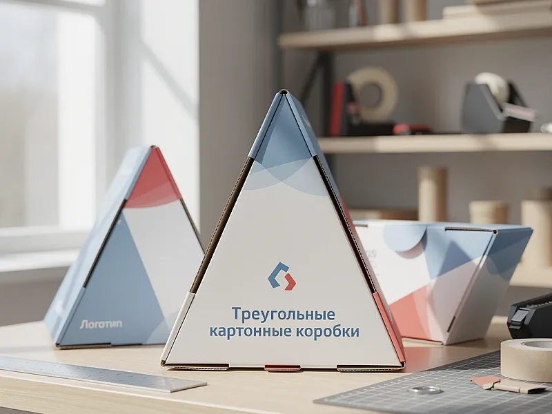 Треугольные картонные коробки на заказ