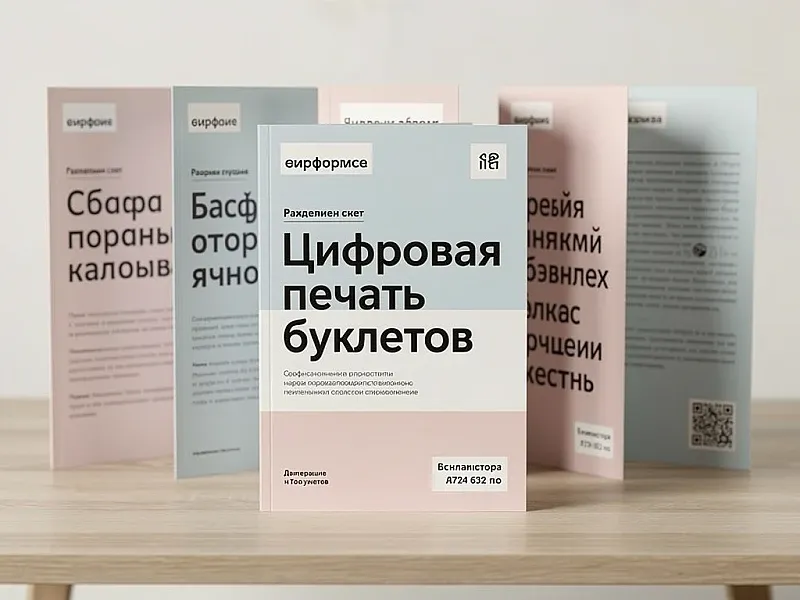 заказать Цифровая печать буклетов