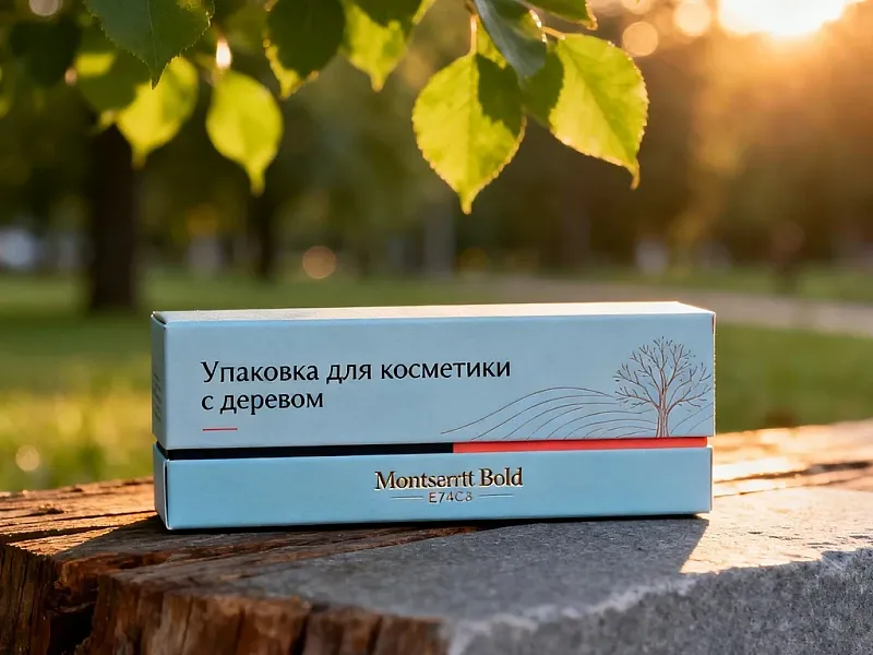 Упаковка для косметики с деревом недорого
