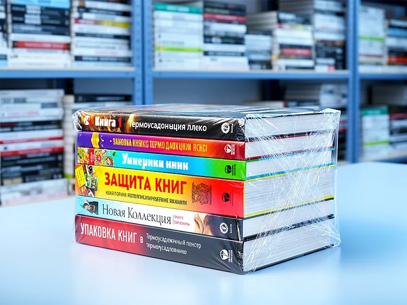 заказать Упаковка книг в термоусадочную пленку