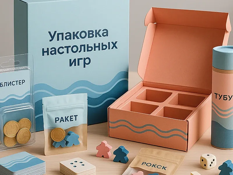 Упаковка настольных игр на заказ