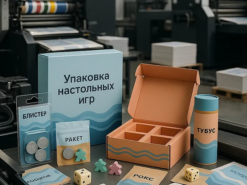 заказать Упаковка настольных игр