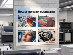 Виды печати плакатов в Москве